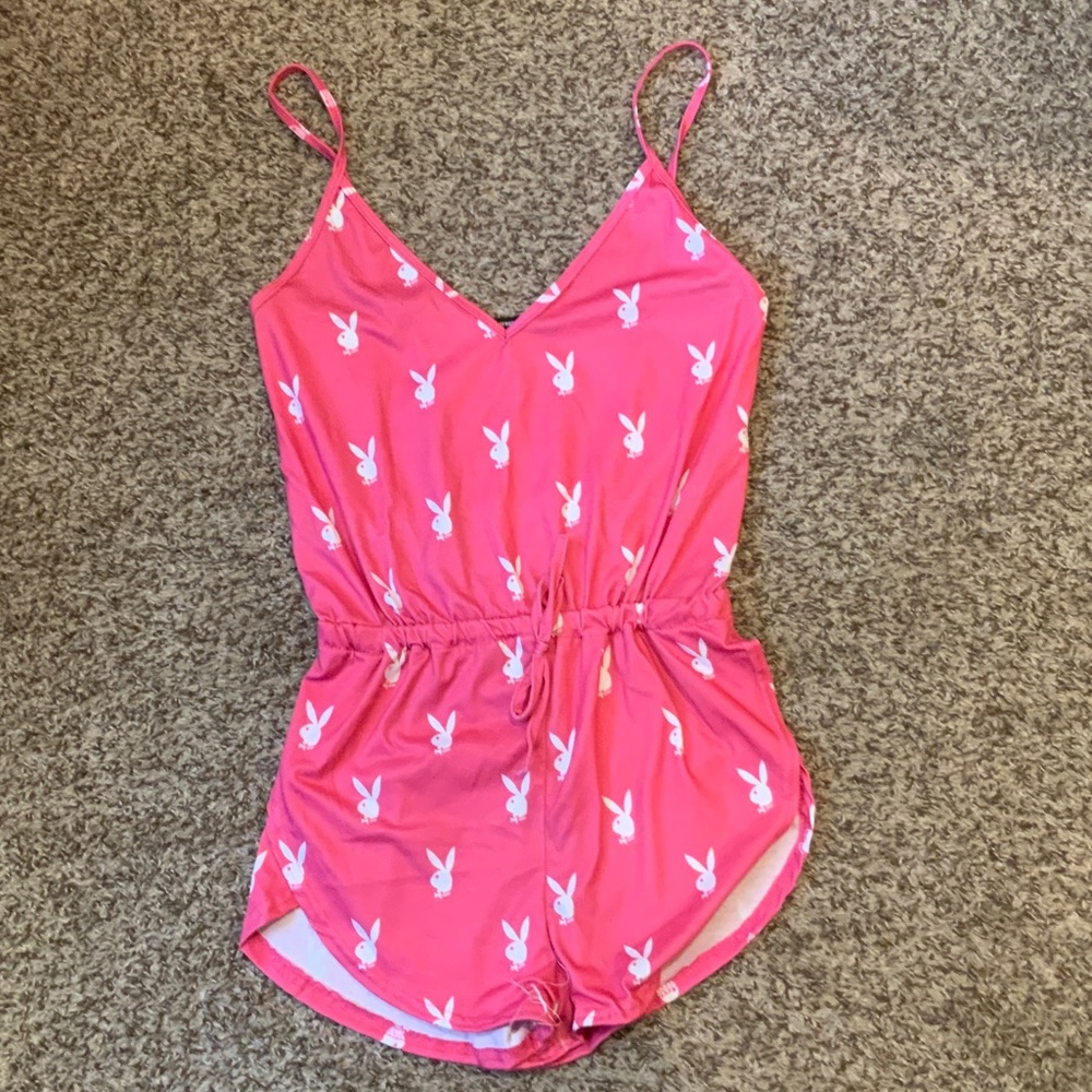 PLAYBOY Vibrant Pink Romper